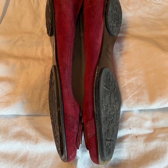 Jimmy Choo Maroon Red suede flats - Picture 4 of 6